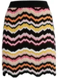 Missoni Zigzag Greek-motif mini skirt - Black