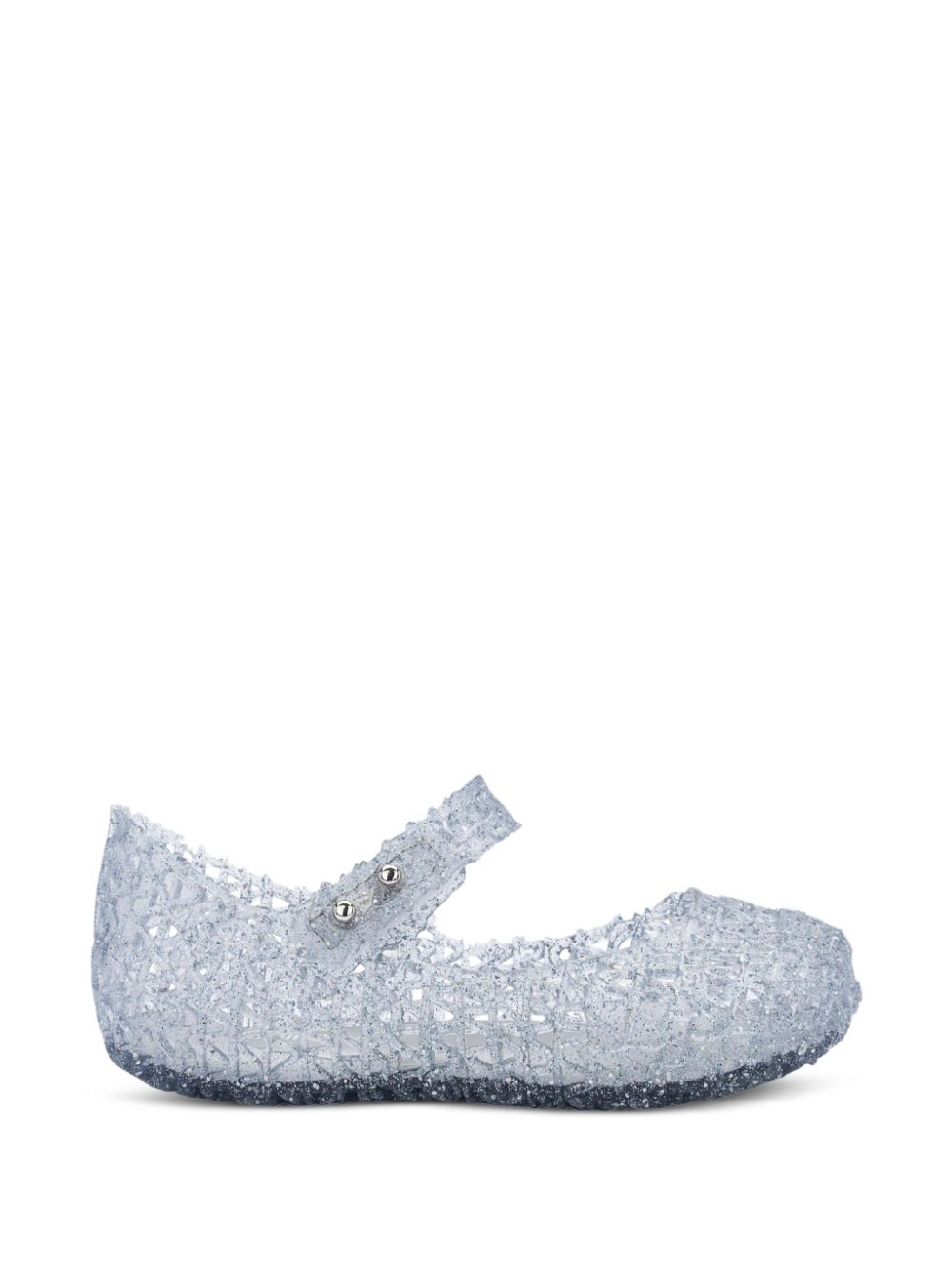 Mini Melissa Campana ballerina's met glitter - Blauw