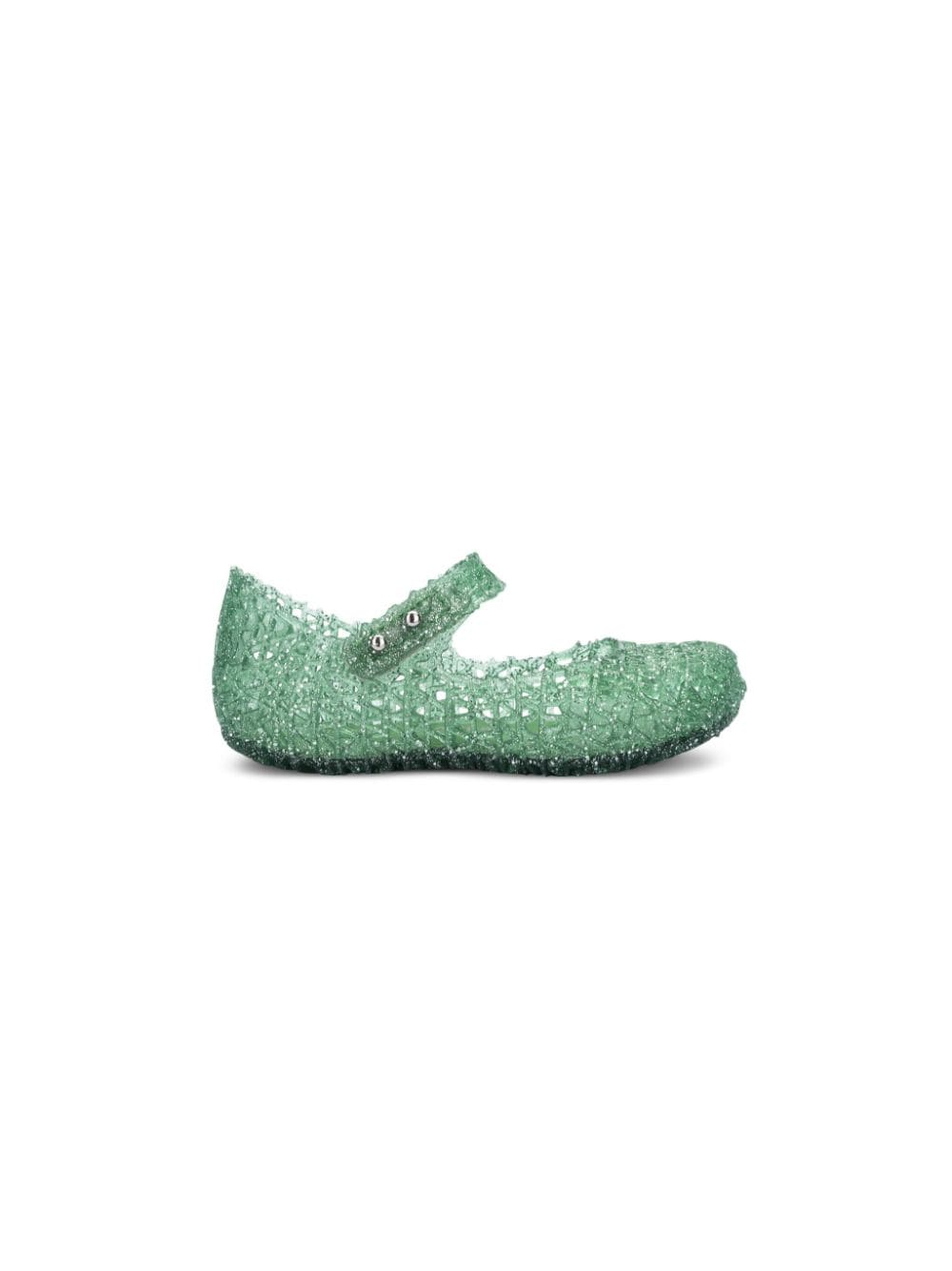 Mini Melissa Campana ballerina's met glitter - Groen