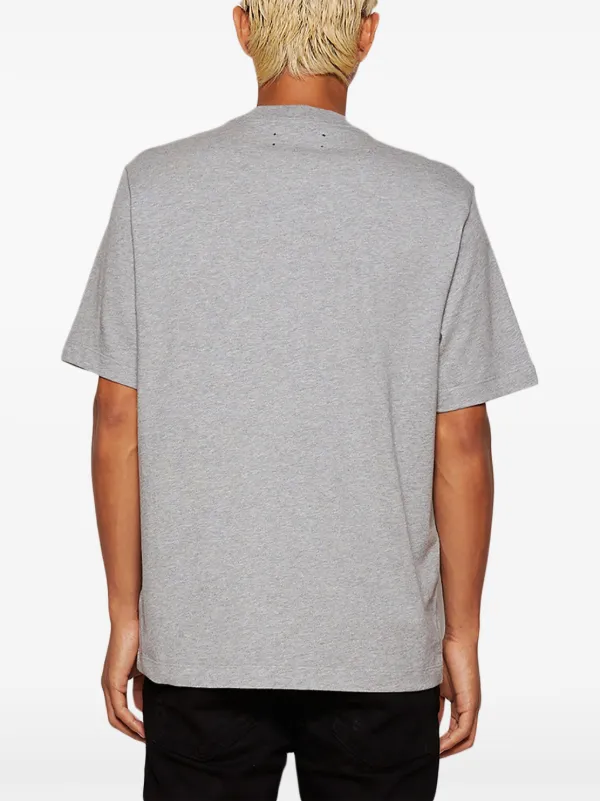 【関税込み】AMIRI グレー 'Amiri Stencil' Tシャツ AMIRI logo-print Cotton T-shirt | Grey | FARFETCH