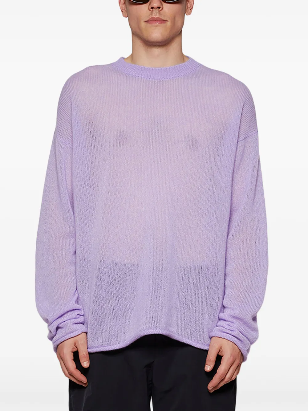 The Elder Statesman Nimbus Sweatshirt In Purple