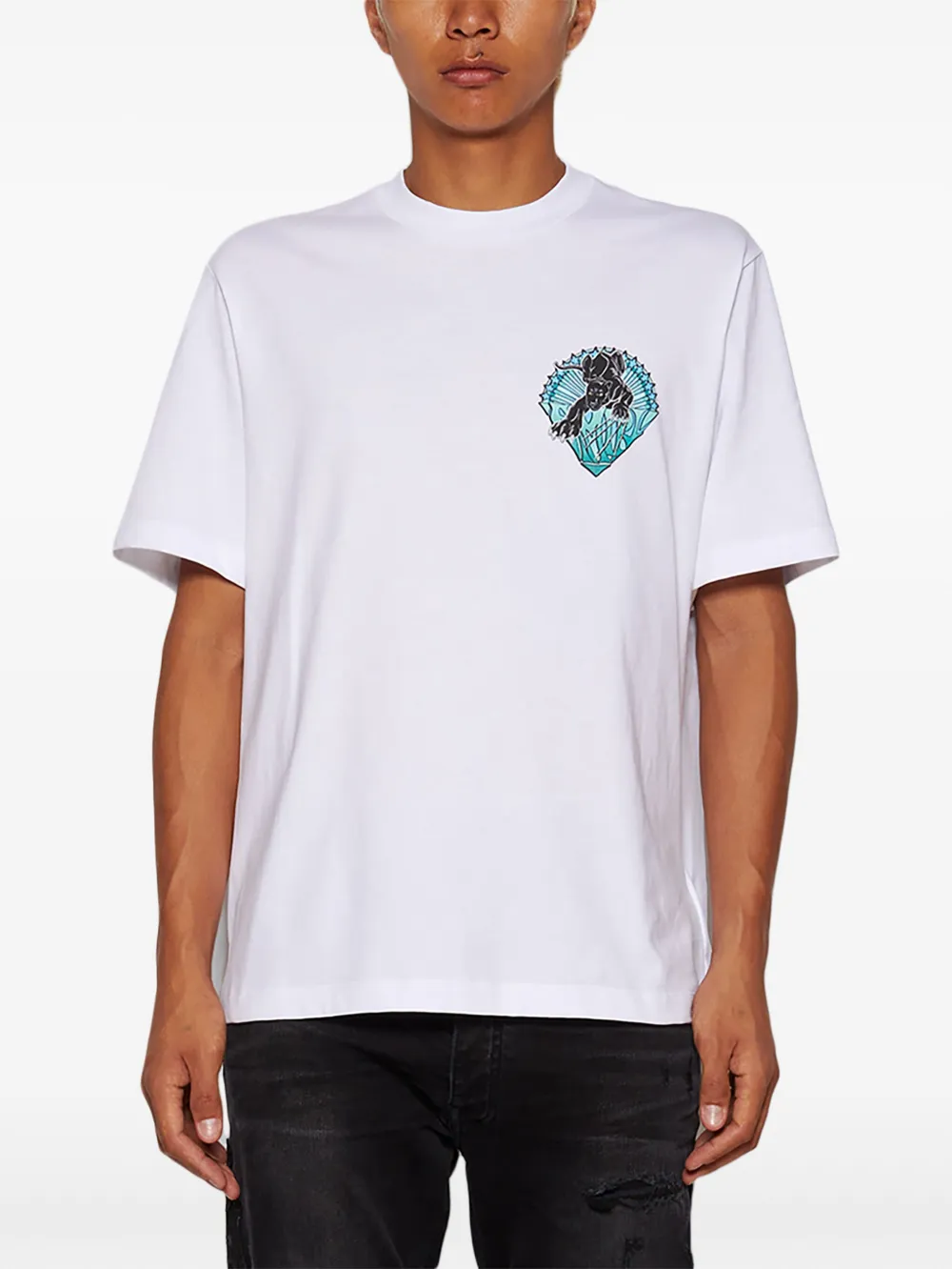 AMIRI Katoenen T-shirt met grafische print Wit