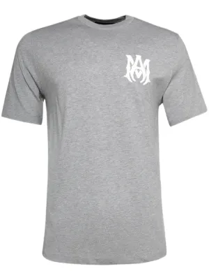 AMIRI ダメージ加工 Tシャツ グレー AMIRI Core logo-print Cotton T-shirt | Grey | FARFETCH