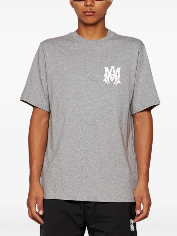 AMIRI logo-print Cotton T-shirt | Grey | FARFETCH AMIRI logo-print Cotton T-shirt | Grey | FARFETCH