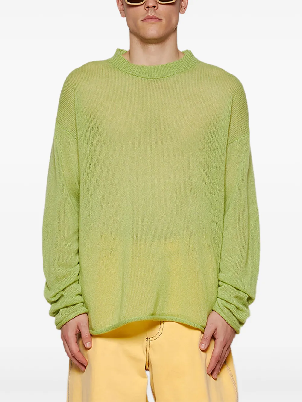 The Elder Statesman Nimbus Sweatshirt In Green