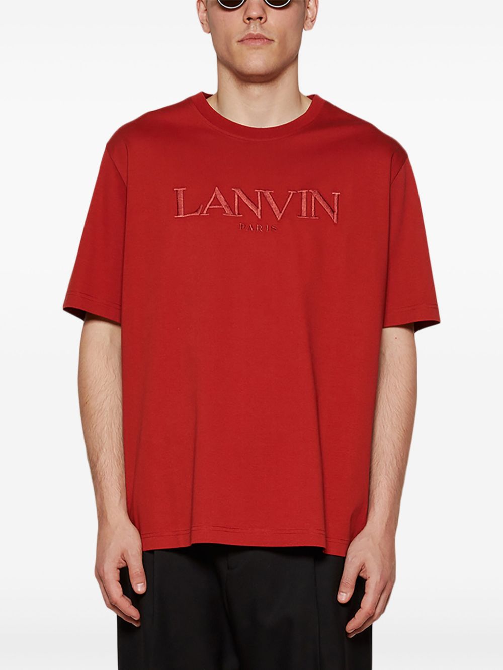 Lanvin logo-embroidered T-shirt Men