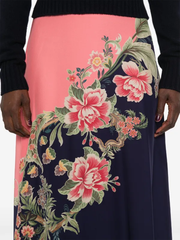 ETRO Aライン シルクスカート | ピンク | FARFETCH JP