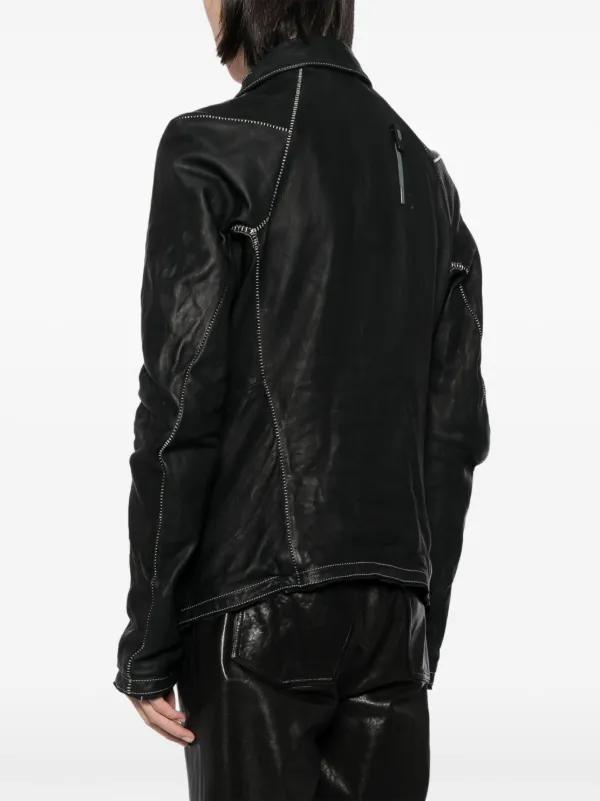 Boris Bidjan Saberi レザージャケット | ブラック | FARFETCH JP