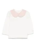 Lapin House detachable-collar T-shirt - White