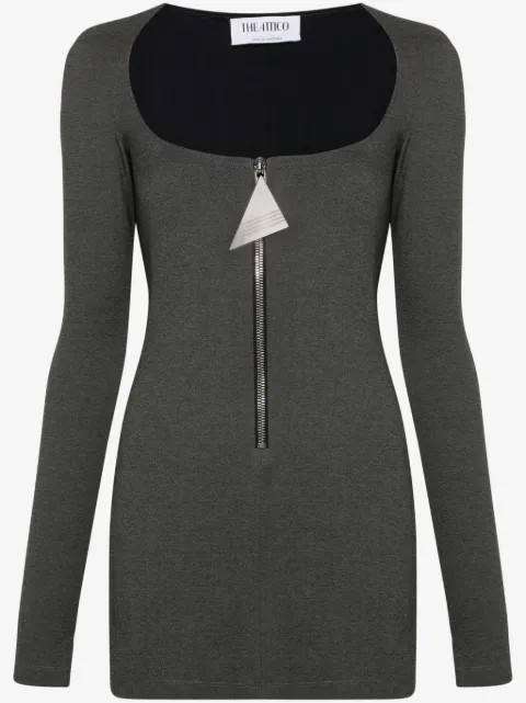 The Attico vestido corto con efecto melange