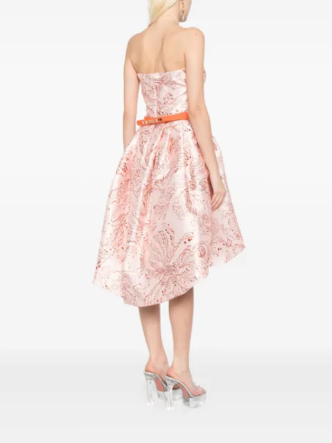 Saiid Kobeisy printed strapless midi dress RTWSS2409 - 3
