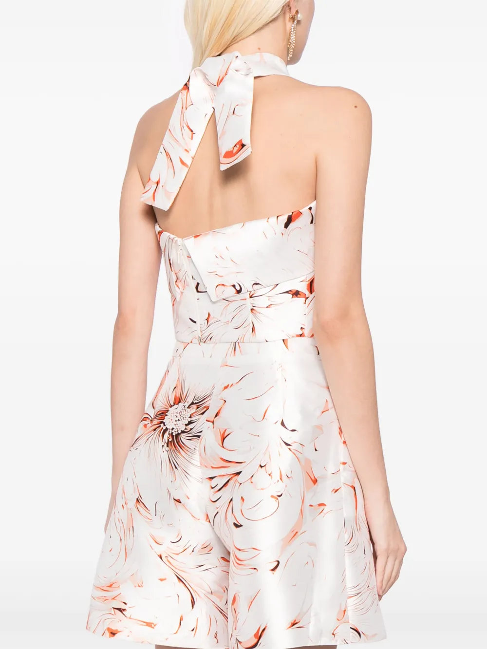 Saiid Kobeisy Strapless top met print Wit