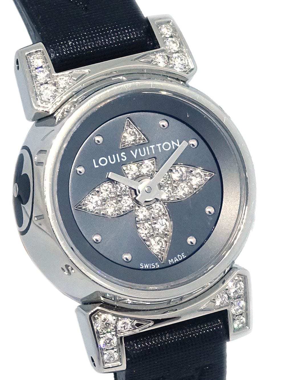 Louis Vuitton Pre-Owned Tambour Bijou 18 mm horloge - Zwart