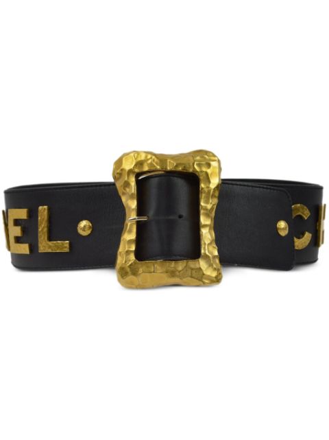 CHANEL 1993 logo-lettering belt Women