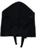 GANNI wool blend balaclava - Black