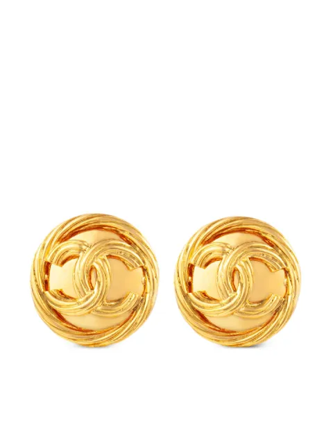 CHANEL Pre-Owned 1980s clip-on earrings