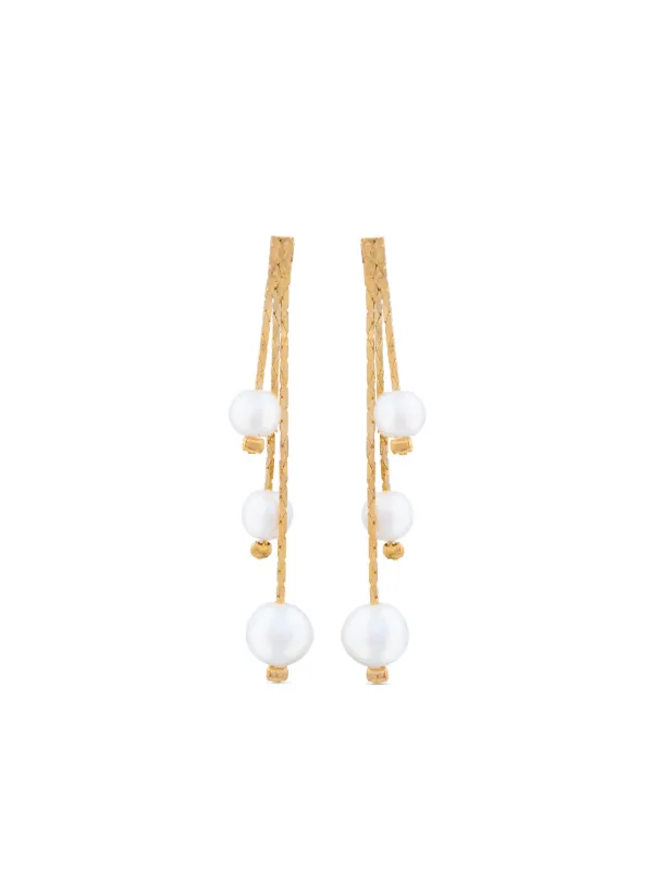 Fendi pearl earrings deals