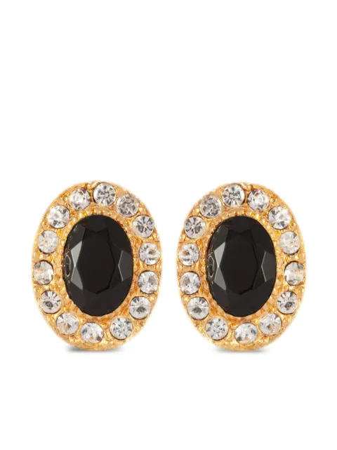 Susan Caplan Vintage 1990s Rediscovered crystal-embellished earrings