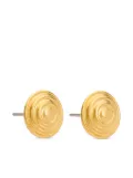 Susan Caplan Vintage 1980s Rediscovered engraved earrings - Gold
