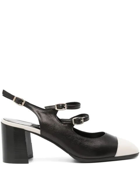 Carel Paris  60mm Papaya slingback pumps