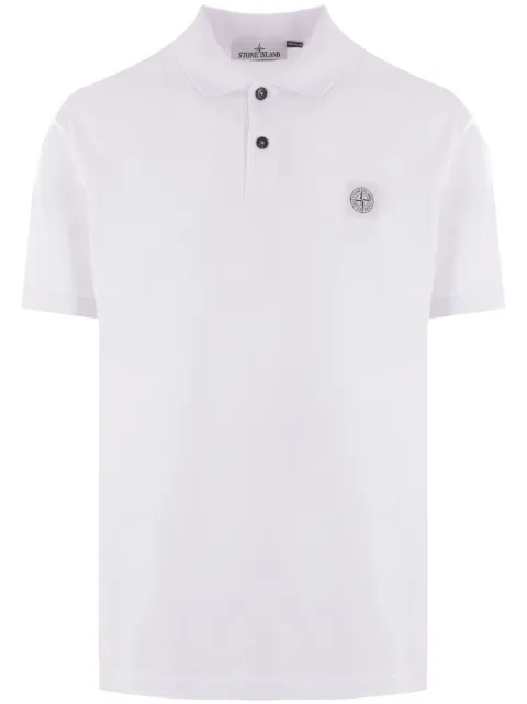 Stone Island Logo patch polo shirt 
