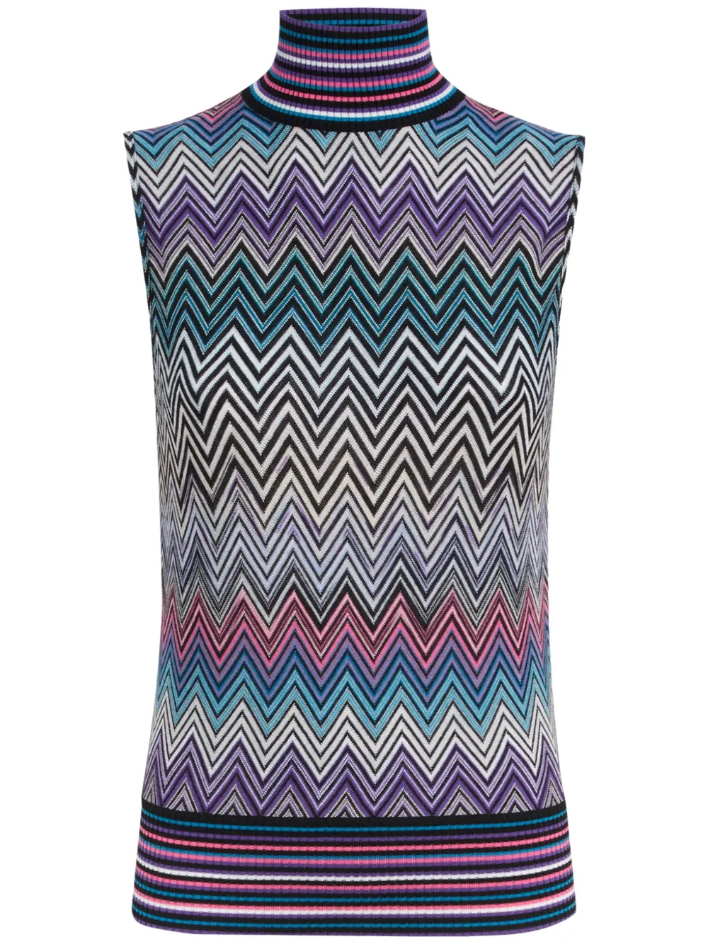 MISSONI ZIGZAG-WOVEN KNITTED TANK TOP 