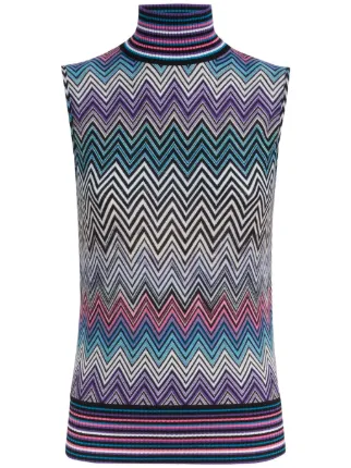 【MISSONI】 Zigzag crochet bikini with lurex