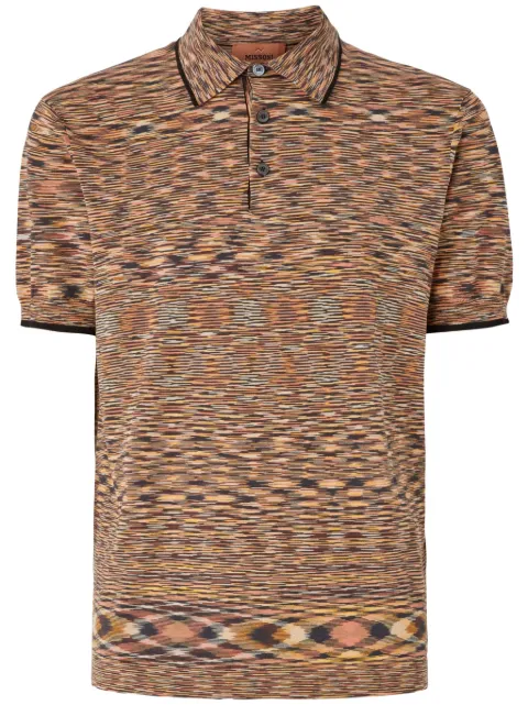 Missoni slub cotton polo shirt