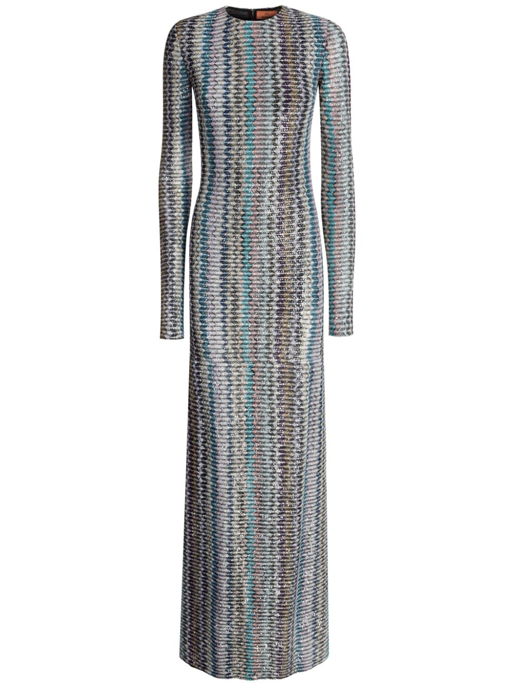 Missoni cut out-detail sequinned dress - Grey