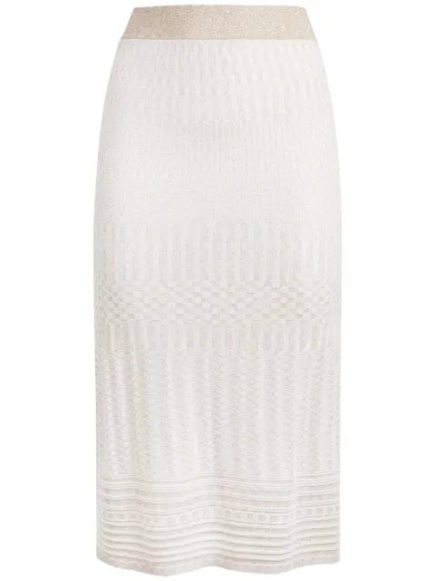 Missoni multi-process lamé midi skirt