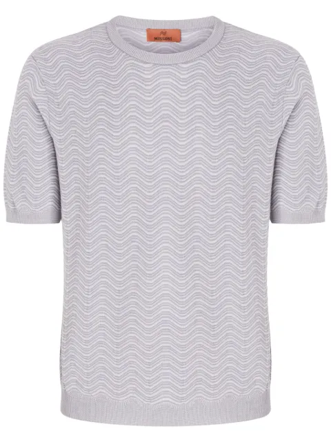 Missoni wave-pattern crew-neck T-shirt