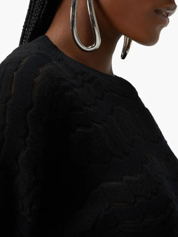 Missoni crew-neck Sweater | Black | FARFETCH