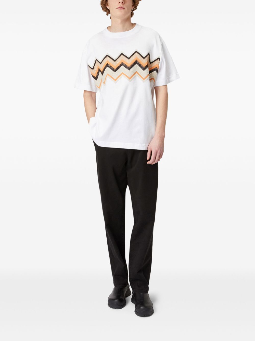 Missoni zigzag T-shirt - Wit