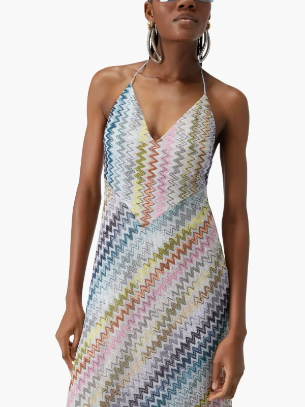 Missoni Zigzag-pattern Maxi Dress | Blue | FARFETCH