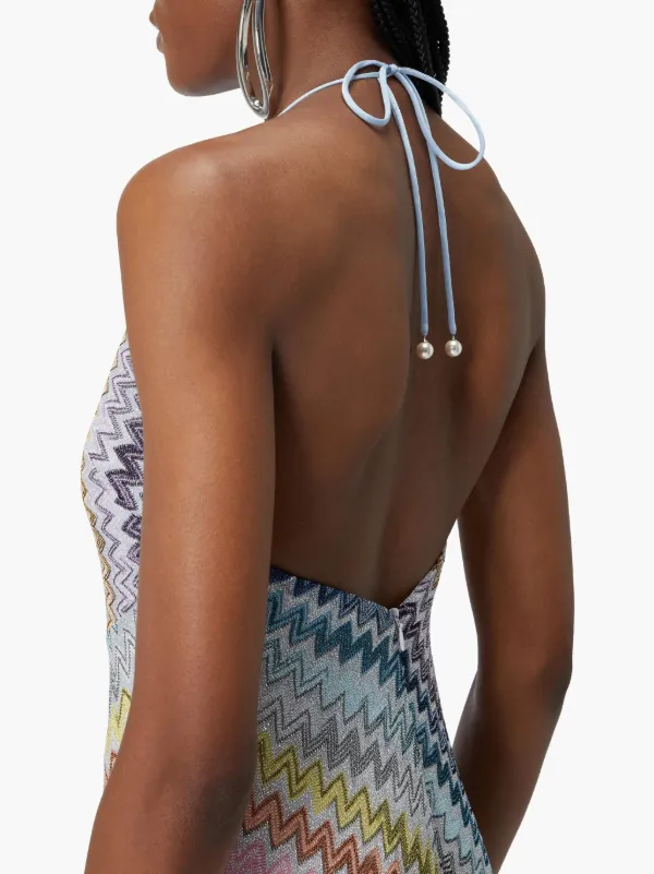 Missoni Zigzag-pattern Maxi Dress | Blue | FARFETCH