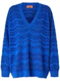 Missoni Geometric-patterned jumper - Blue