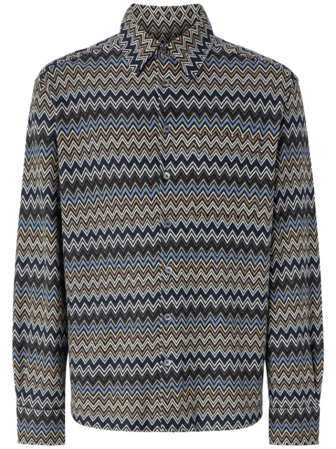 Missoni chemise en coton à motif zig-zag