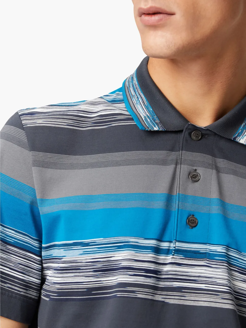 Missoni Katoenen poloshirt met kleurverloop Blauw