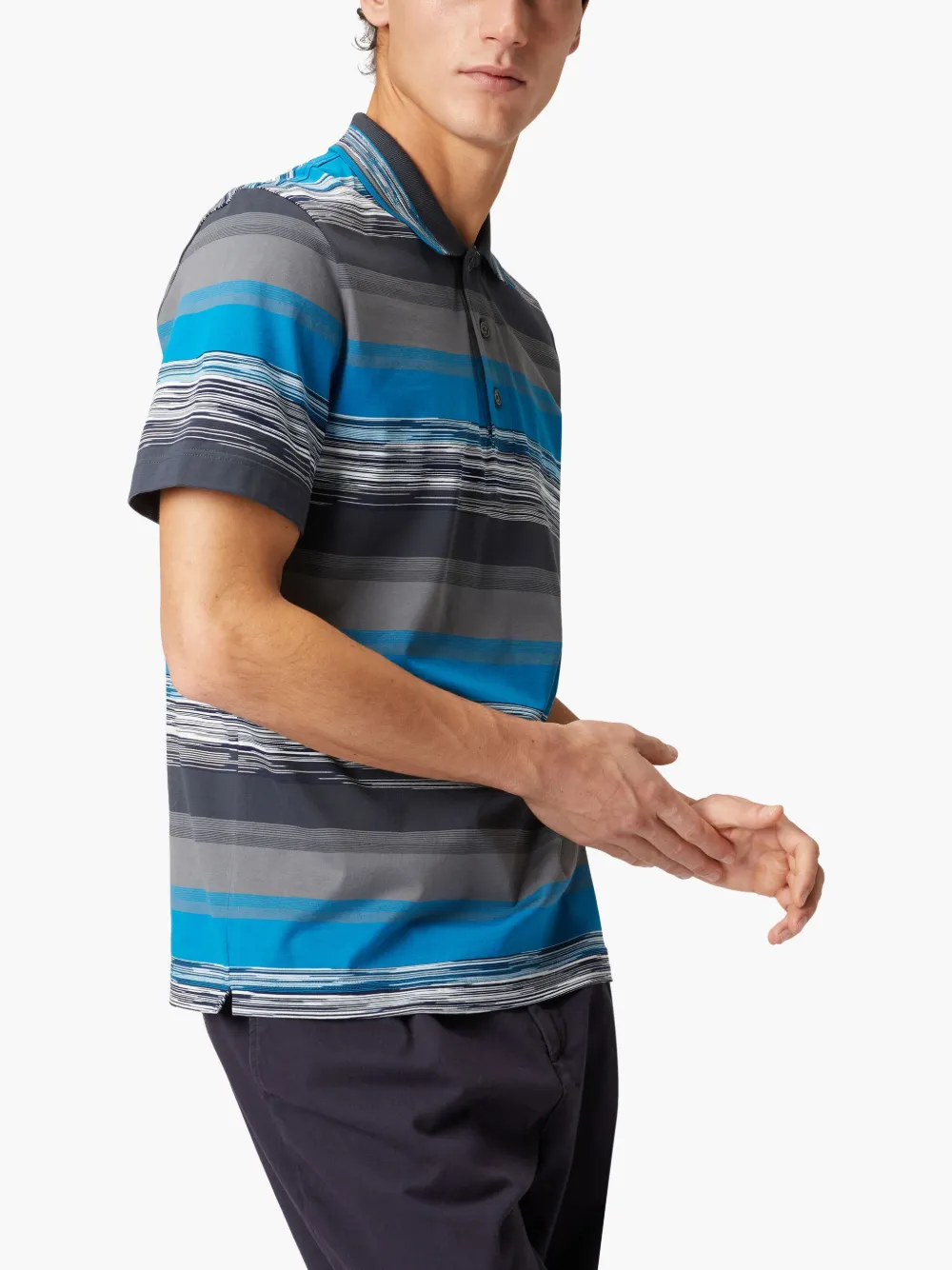 Missoni Katoenen poloshirt met kleurverloop Blauw