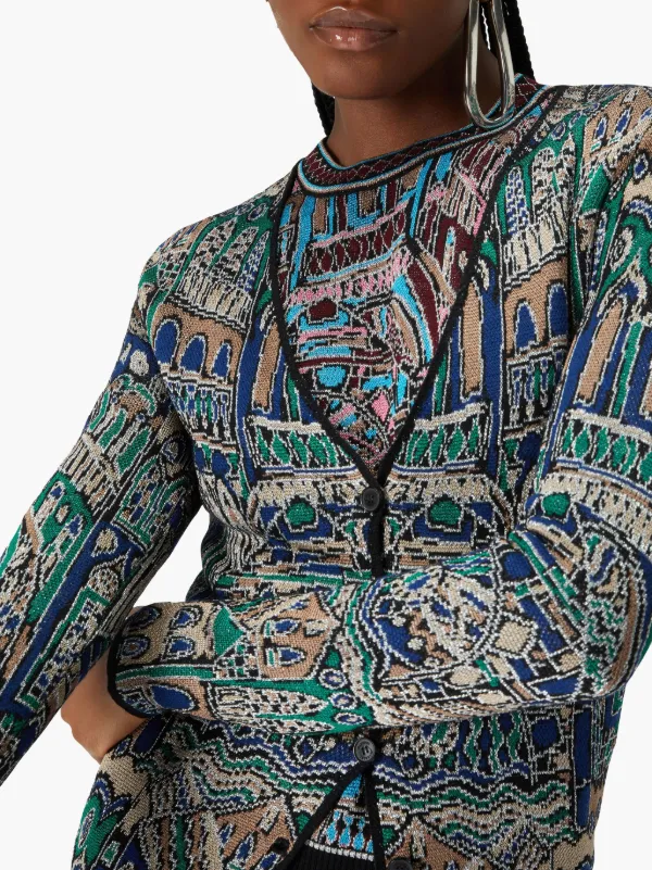 Missoni パターン カーディガン | グリーン | FARFETCH JP