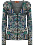 Missoni Multicolor pattern cardigan - Green