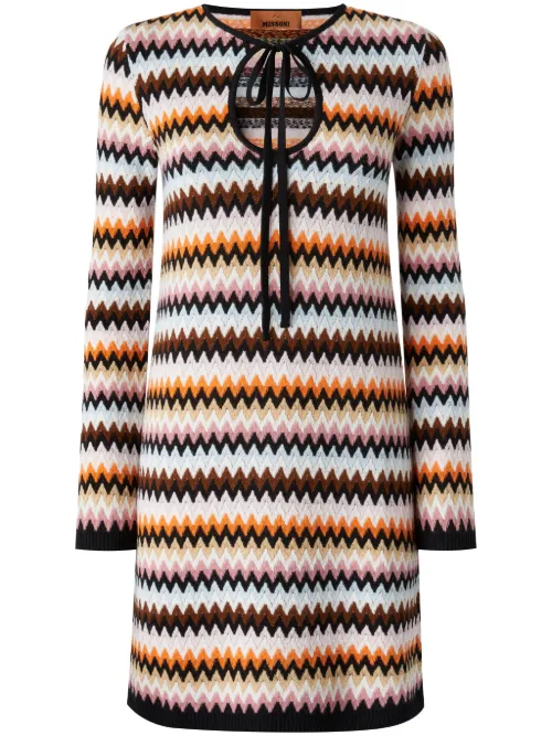 Robe en maille zig-zag - Missoni - Modalova