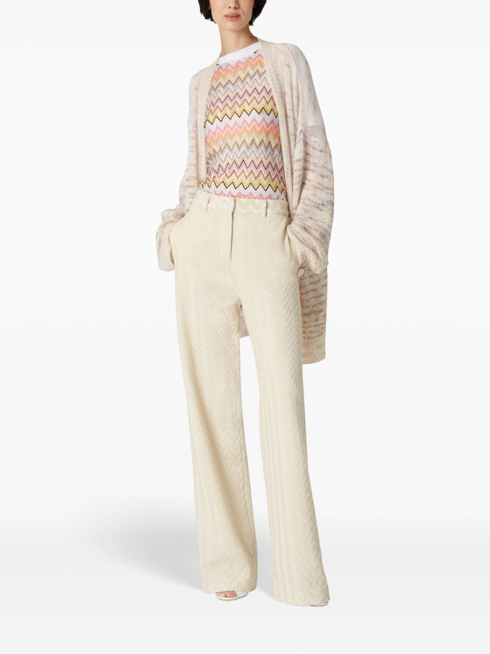 Missoni Gebreide broek - Beige