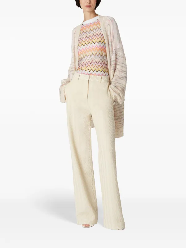 MISSONI ニットパンツ MISSONI Metallic crochet-knit flared pants | THE OUTNET