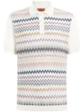 Missoni zigzag cotton polo shirt - White