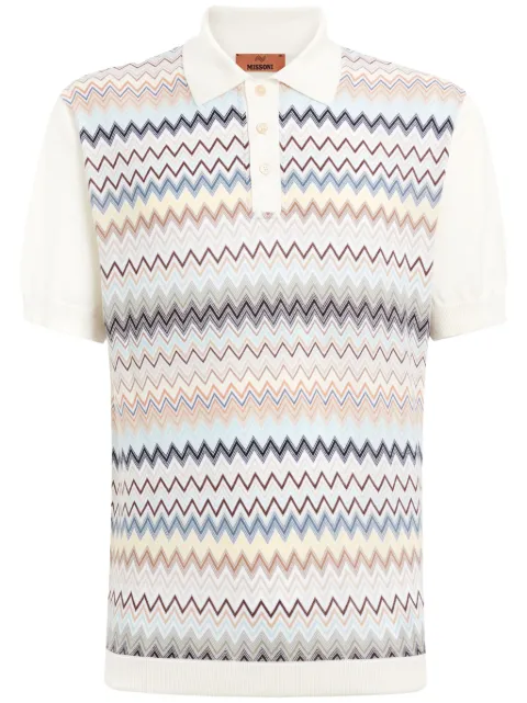 Missoni zigzag cotton polo shirt