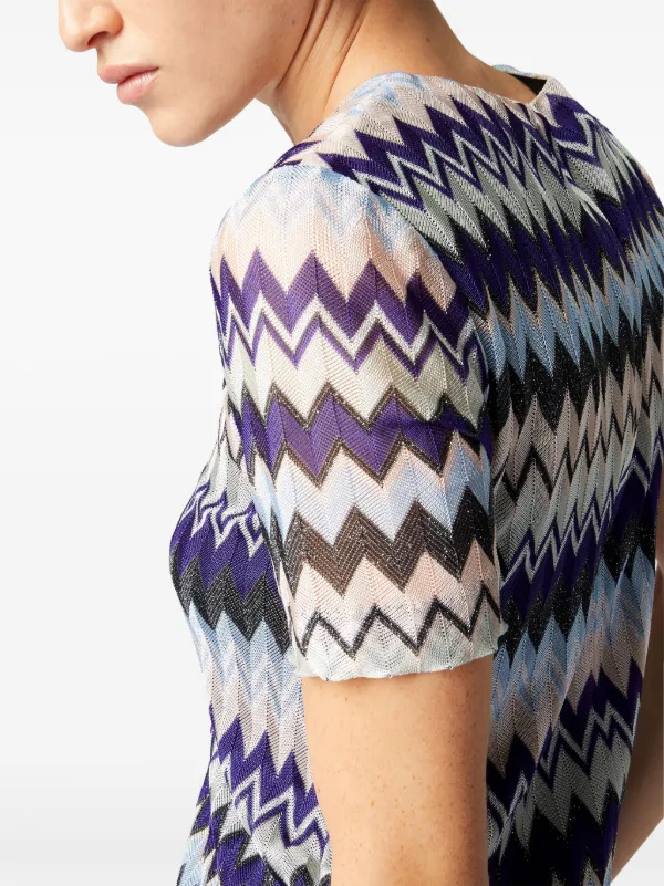 Missoni zigzag-knit Dress | Blue | FARFETCH