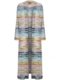 Missoni Stripped cardi-coat - White