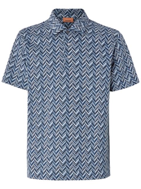 Missoni polo à motif zigzag en jacquard