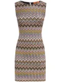 Missoni zigzag sleeveless mini dress - Brown
